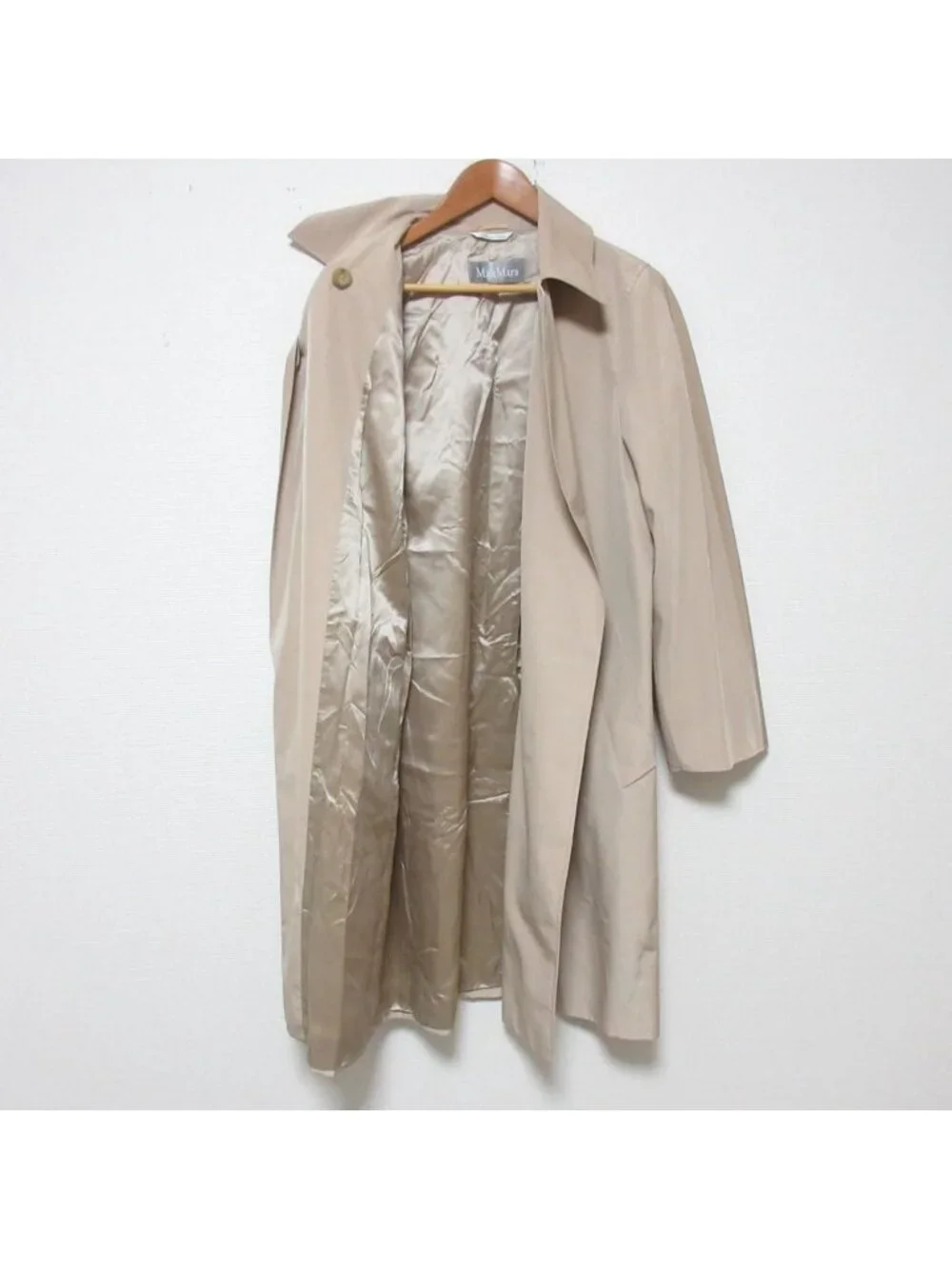 Max Mara with Belt Wrap Coat Spring Beige